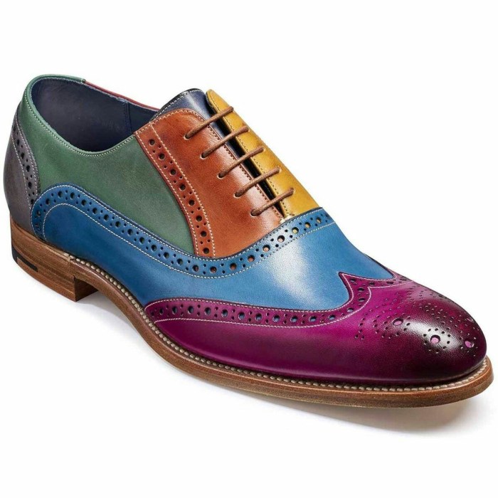 Multi color dress shoes mens