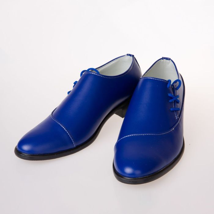 Royal blue dress shoes for men