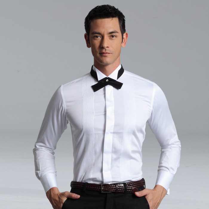 Men's tuxedo dress shirt