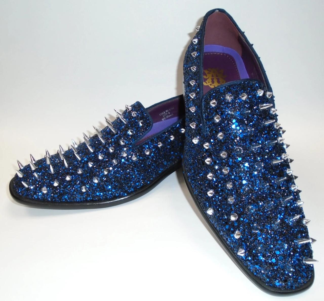 Royal blue dress shoes for men