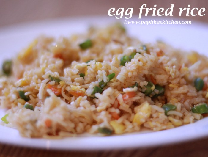 How to cook egg fried rice indian style