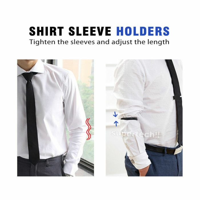 Arm bands on men's dress shirts