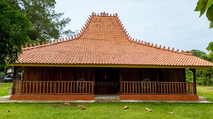 Desain tampak rumah adat joglo