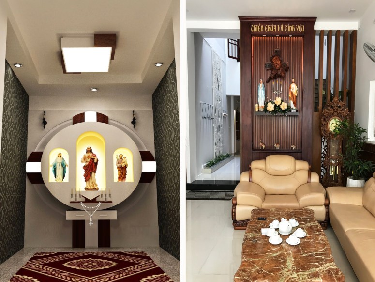 Desain tempat sholat minimalis di rumah