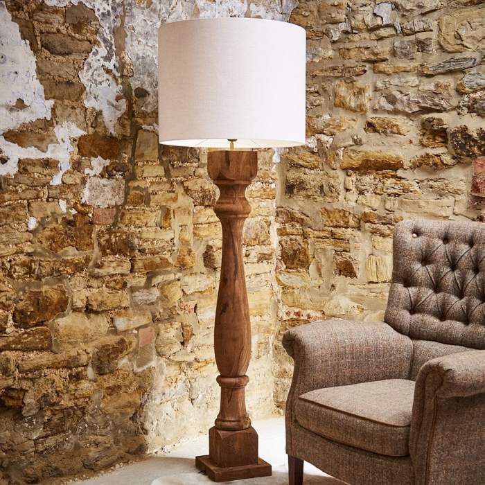 Stehlampe wohnzimmer holz